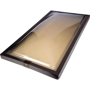 14-1/2 in. x 30-1/2 in. Fixed Curb Mount Polycarbonate Skylight with Aluminum Frame
