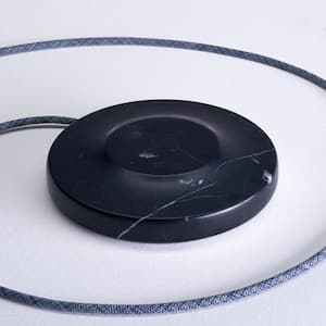 Genuine Stone Marble Wireless Charging Pad - Black