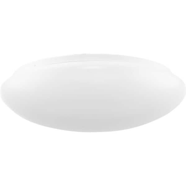Progress Lighting Cloud Collection 5-CCT 13.78 in. White Contemporary Integrated LED Medium Flush Mount Light