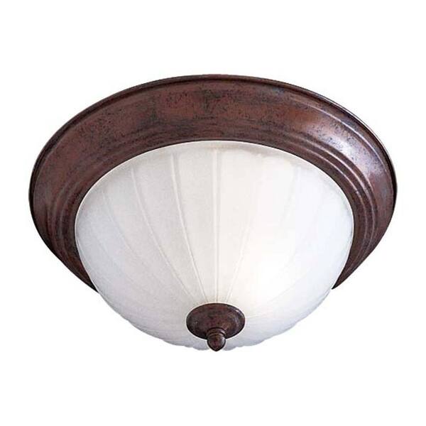 Minka Lavery 2-Light Antique Bronze Flushmount