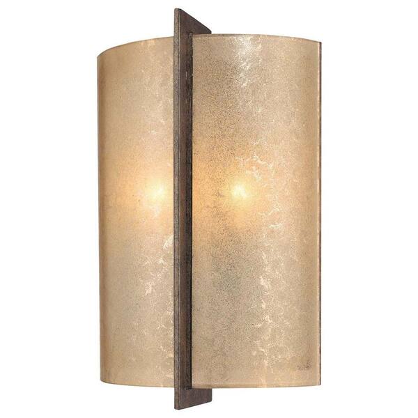 Minka Lavery Clarte 2-Light Patina Iron Sconce