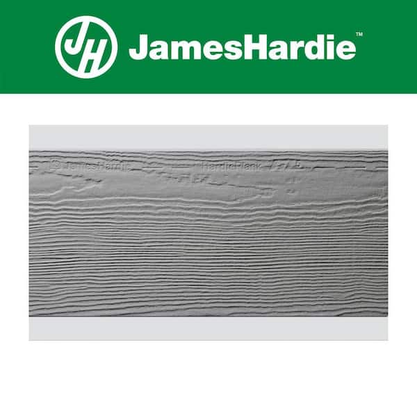 Hardie Plank HZ5 8.25 in. x 144 in. Statement Collection Gray Slate Cedarmill Fiber Cement Lap Siding