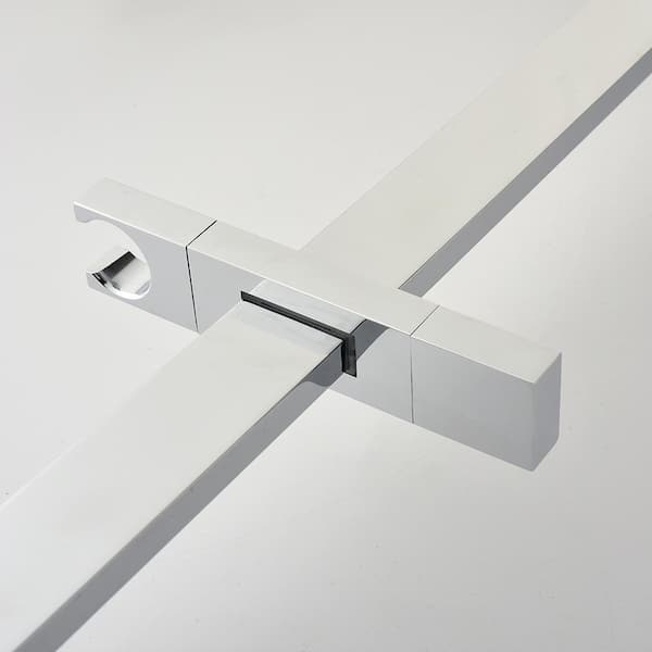 1-spray 12.5 in. Wall Mount Dual Fixed and Handheld Shower Head 2.5 GPM with Slide Bar in Chrome