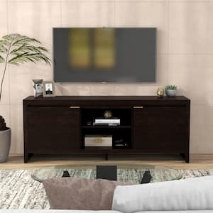 Angleberger 72 in. Dark Walnut TV Stand Fits TV's up to 83 in.