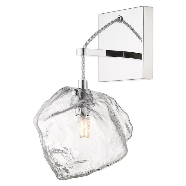 Access Lighting Boulder 1-Light Mirrored Stainless Steel Wall Sconce