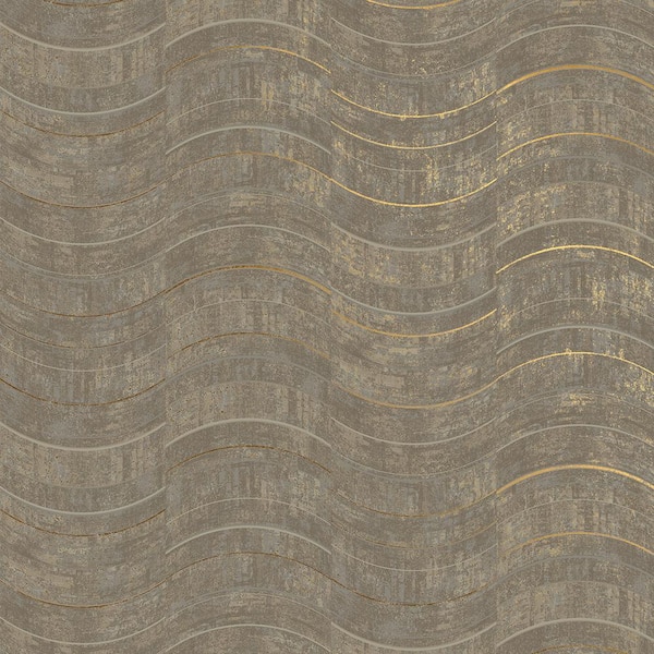 Brewster Geometrics Light Grey Wallpaper Sample
