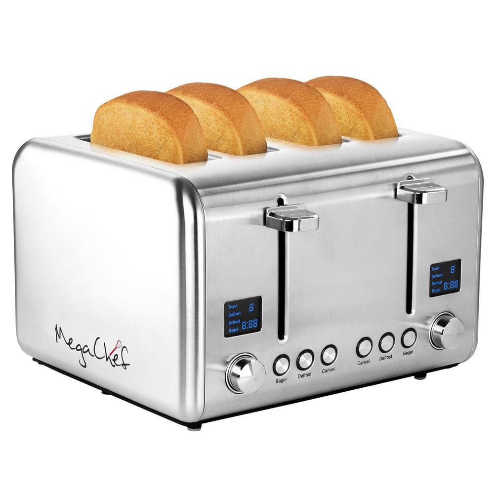 Hi Tek Stainless Steel Commercial Toaster - 4-Slice, 1 1/2 Slots, 120V - 1  count box