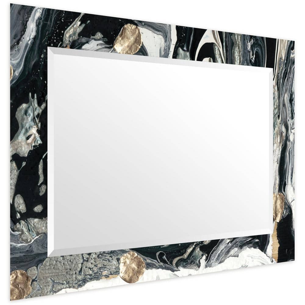 Gilded Age Elegance 40"x30" Frameless Beveled Art Glass Mirror
