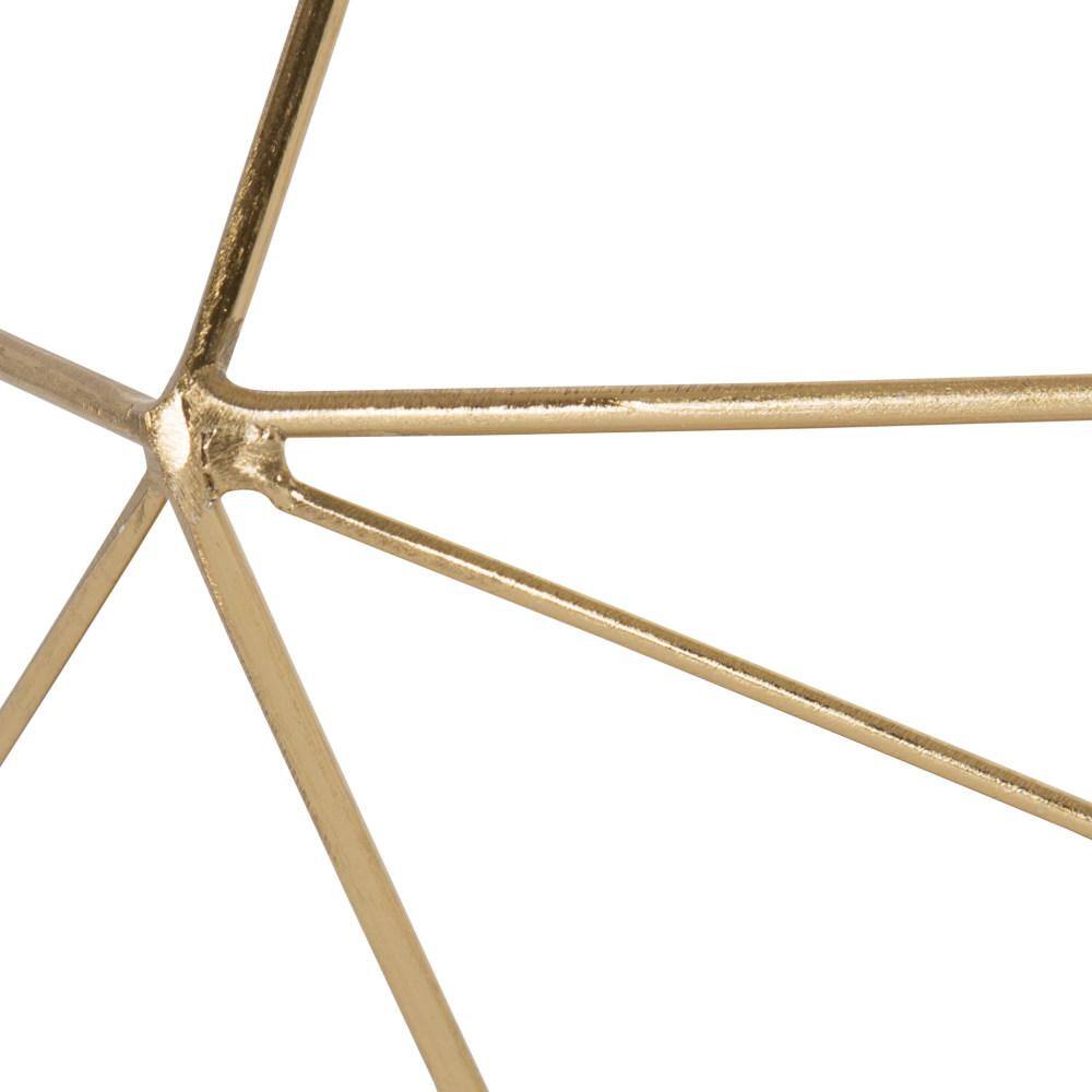 Gold Geometric Metal Wall Display Shelves, 2-Piece Set