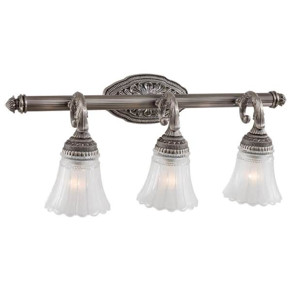 3-Light Brushed Nickel Bath Light