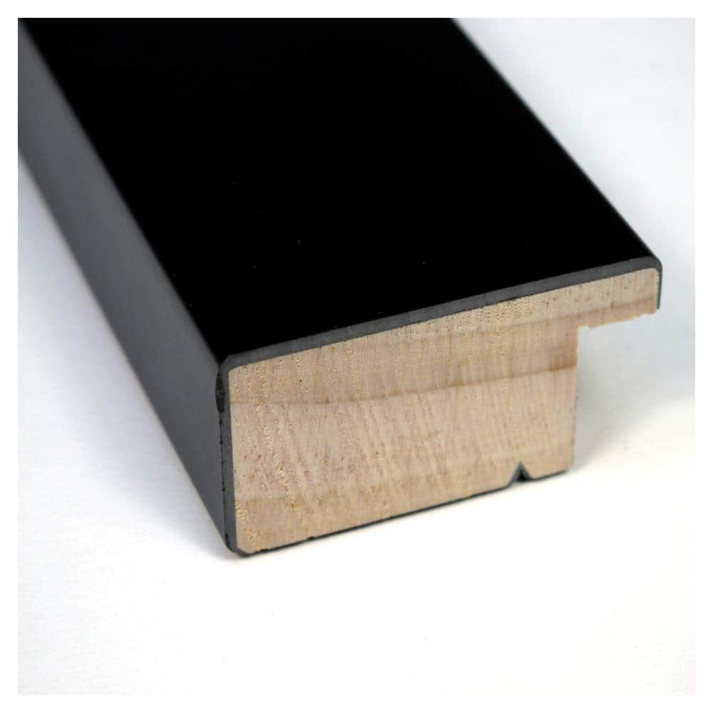 Black and Grey Wood Framed Magnetic Memo Board 18x12