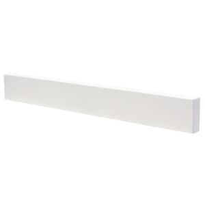 25 in. x 3 in. Terrazzo Vanity Backsplash in White