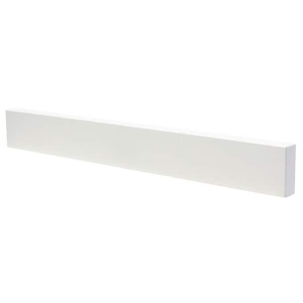 25 in. x 3 in. Terrazzo Vanity Backsplash in White