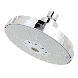 Rainshower 4-Spray Patterns with 2.5 GPM 6-1/4 in. Wall Mount Fixed Shower Head in StarLight Chrome