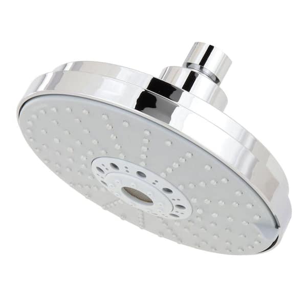 GROHE Rainshower 4-Spray Patterns with 2.5 GPM 6-1/4 in. Wall Mount Fixed Shower Head in StarLight Chrome