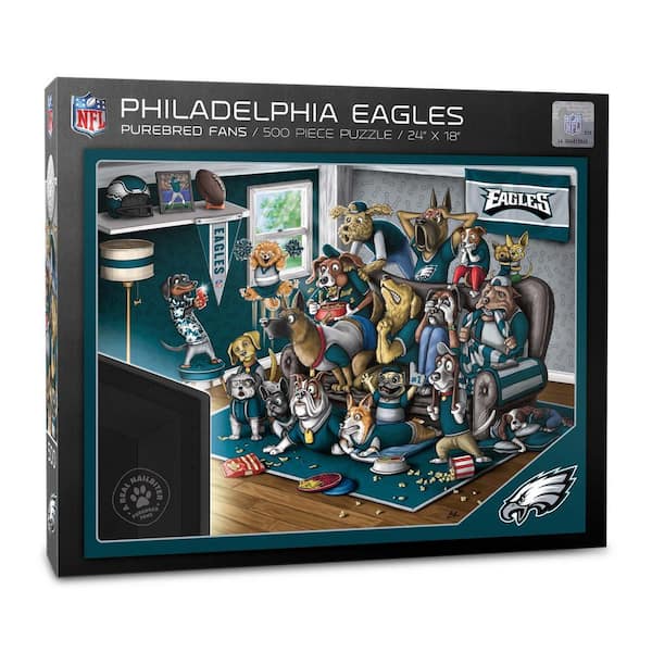 NFL Philadelphia Eagles Purebred Fans Puzzle A Real Nailbiter (500-Pieces)