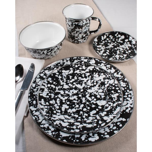 BL54 - Mixing Bowls - Black Swirl Design - UPC 619199541340 – Golden Rabbit  Enamelware
