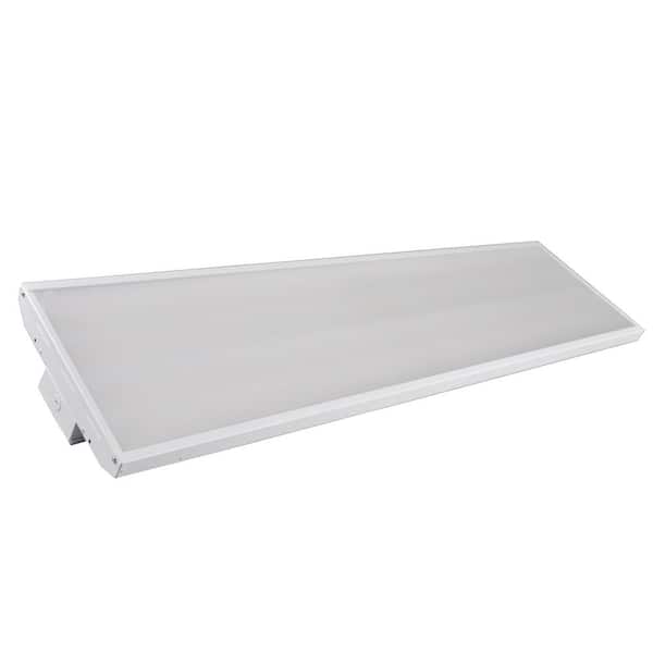 320-Watt 4 ft. 600-Watt Equivalent White Integrated LED High Bay Light Cool White 4000K with 42848 Lumens