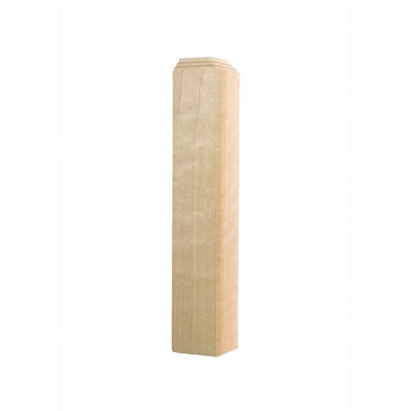 1 in. x 1 in. x 5-1/2 in. Hardwood Wood Inside Corner Block Moulding
