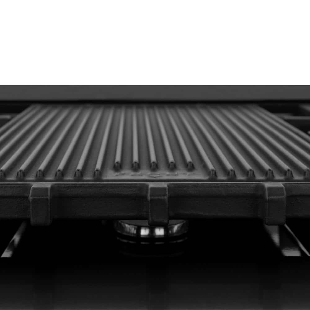 ZLINE 48" Black Stainless Steel Gas Cooktop with 7 Burners