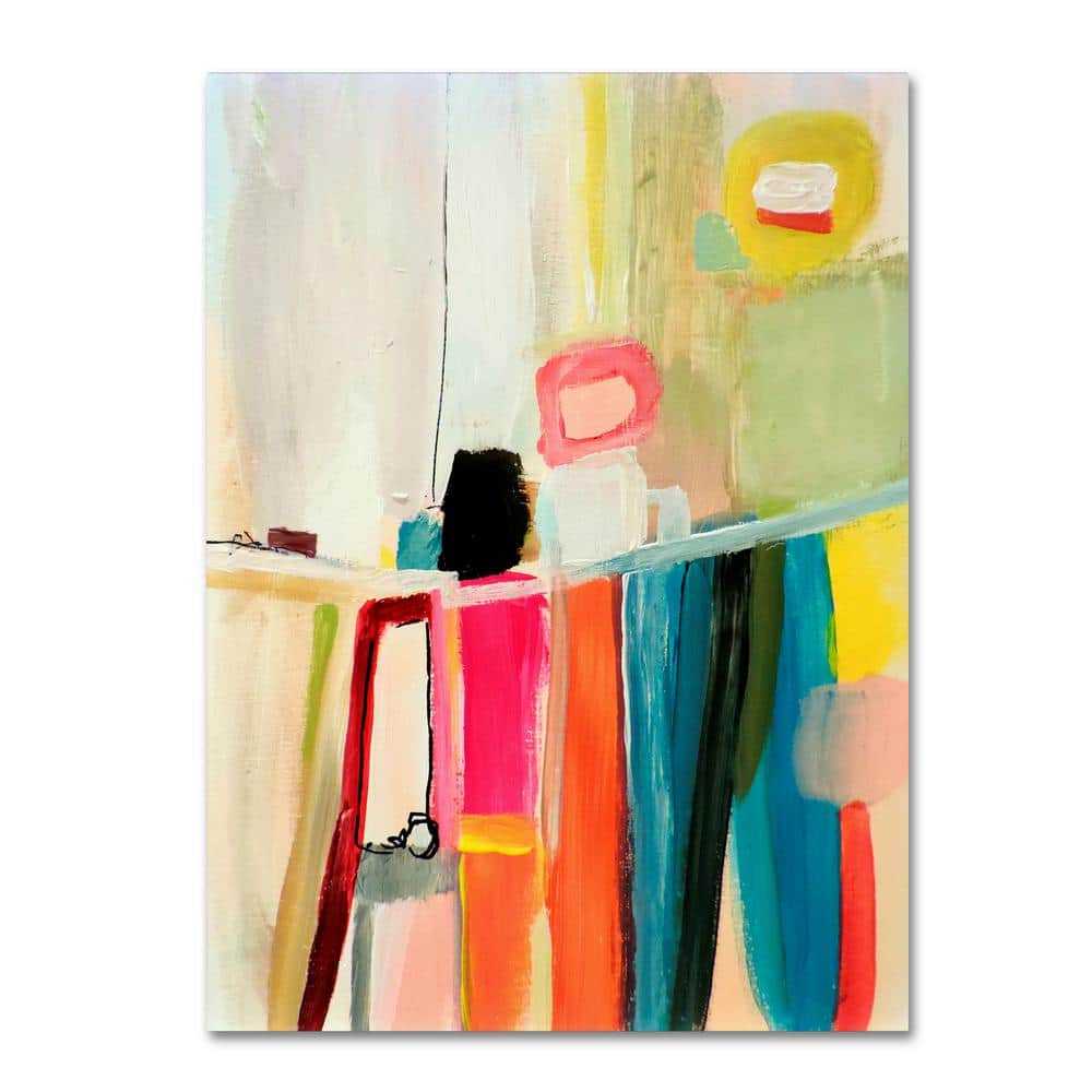 Sylvie Demers Colorful Abstract Canvas Art, 18 in x 24 in