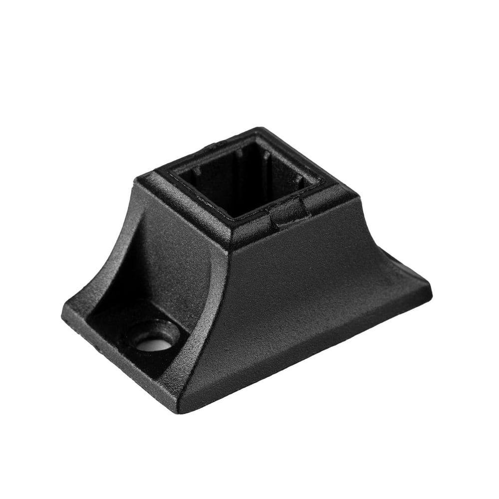 NUVO IRON Black Surface Mount Level Rail Connector For 1/2 In. Interior ...