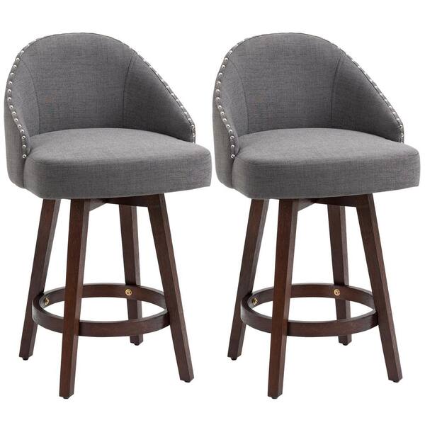 dark grey counter height stools