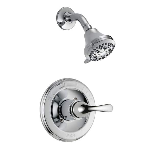 Delta Classic 1-Handle Wall Mount Shower Faucet Trim Kit in Chrome (Valve Not Included)