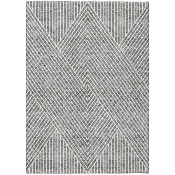 Chantille Machine Washable Indoor/Outdoor Abstract ACN937 Gray 2 ft. 6 in. x 3 ft. 10 in. Area Rug