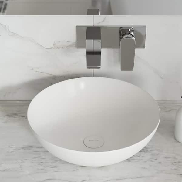 Swiss Madison Classe 16 in. Ceramic Sink in Shiny White