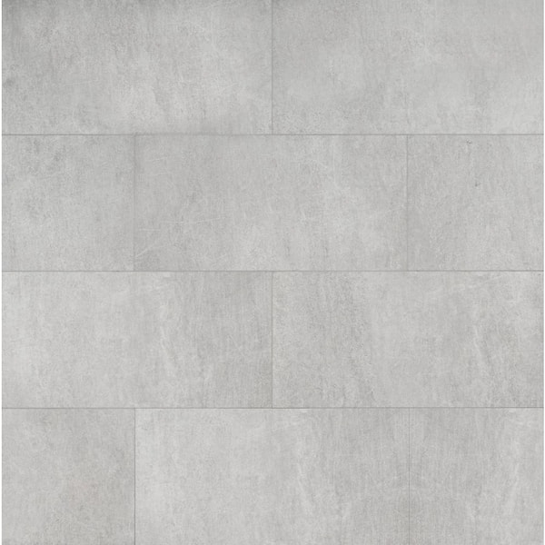 Vortex Concrete Park 12 MIL x 12 in. W x 24 in. L Click Lock Waterproof Vinyl Tile Flooring (1278.4 sq ft/pallet)