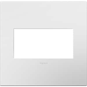 Adorne 2 Gang Decorator/Rocker Wall Plate with Microban, Gloss White (1-Pack)