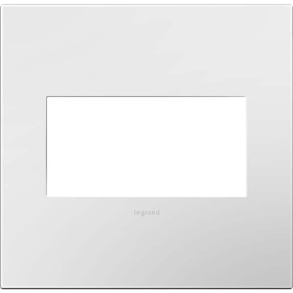 Legrand Adorne 2 Gang Decorator/Rocker Wall Plate with Microban, Gloss White (1-Pack)
