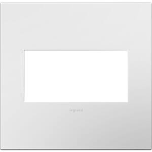 adorne 2 Gang Decorator/Rocker Wall Plate, Gloss White (1-Pack)