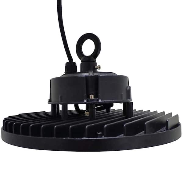 11 in. Black Integrated LED Dimmable High Bay Light at 22500 Lumens 3000K/4000K/5000K