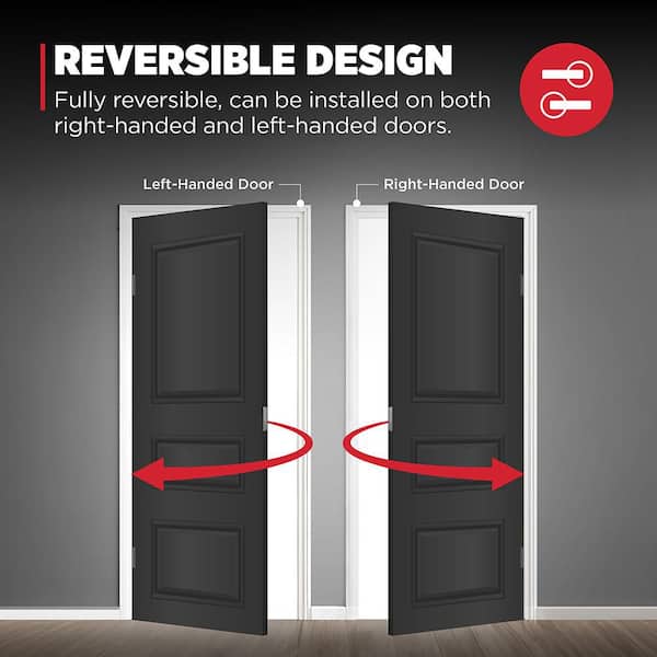 Kwikset Tustin Matte Black Keyed Entry Door Handle Featuring