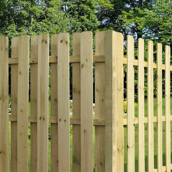 5/8 in. x 6 in. x 6 ft. Dog Ear Brazilian Pine Fence Picket (10-Pack)