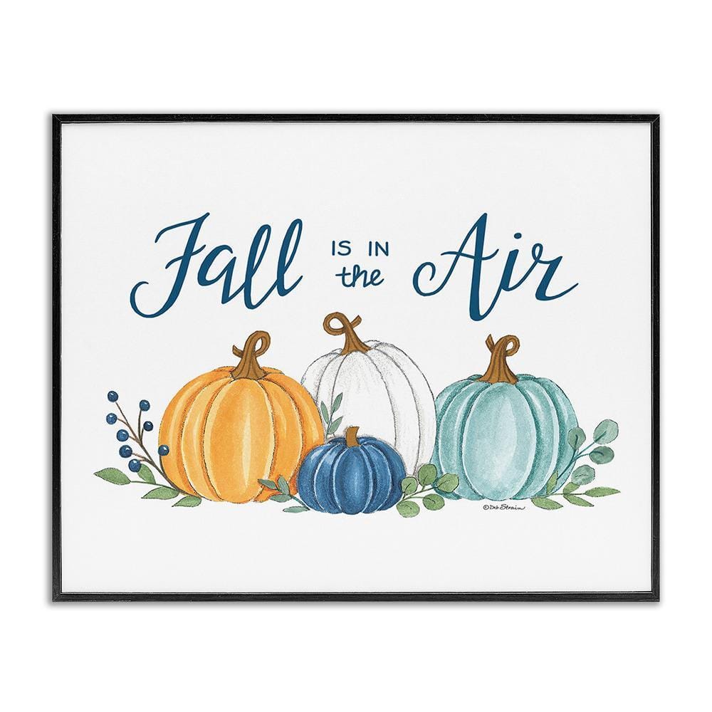 UPC 198262433619 product image for Fall In The Air Pumpkins by Deb Strain 1 Piece Framed Graphic Print Typography P | upcitemdb.com