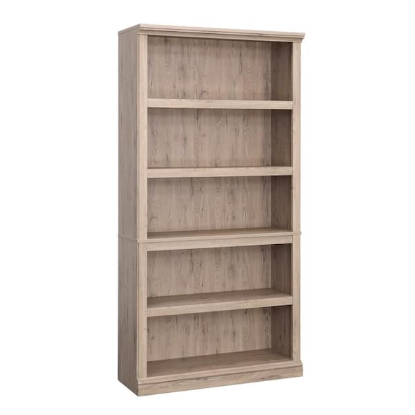 SAUDER 35.276 in. Wide Laurel Oak 5-Shelf Standard Bookcase 434823 ...