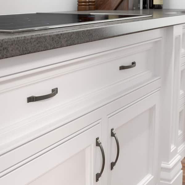 Teramo Collection 5 1/16 in. (128 mm) Vintage Antique Nickel Cabinet Arch Pull