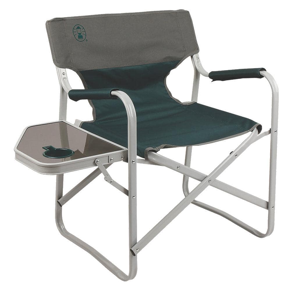 Silla camping plegable con brazos. Coleman Deck Chair Oliva 38337