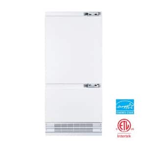 36 in. Built-in, Single Top Door Refrigerator & Bottom Freezer with Automatic Icemaker (Total 19.8 cu. ft.), Panel Ready