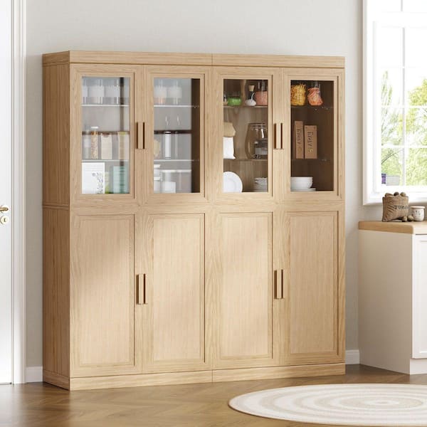 バンバラヤー（キャビネット） COASTER Brixton 2-door Entryway Shoe Storage Cabinets White Oak