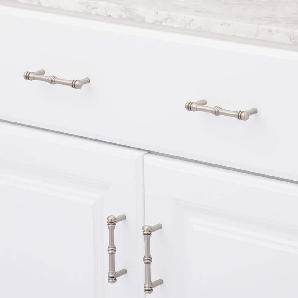 Charlotte 4" Satin Nickel Bar Pull with Mounting Hardware