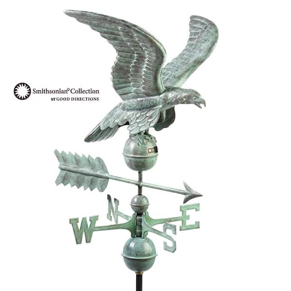 Smithsonian Eagle Weathervane - Blue Verde Copper