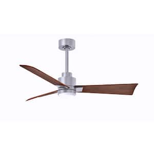 Alessandra 42 in. Integrated LED Indoor/Outdoor Nickel Ceiling Fan with Remote Control Included