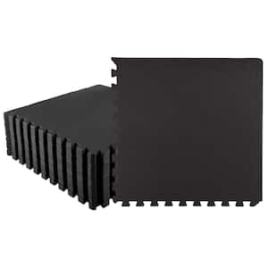 Stalwart Interlocking Black 24 in. W x 24 in. L x 0.5 in. H - EVA