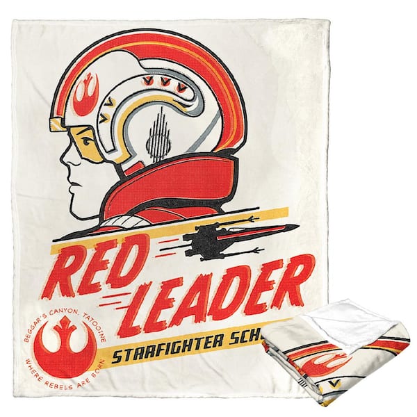 THE NORTHWEST GROUP Disney Star Wars Red Leader Silk Touch Multi-Colored Throw Blanket