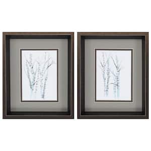 10 in. X 12 in. Brushed Silver Gallery Picture Frame Aquarelle Birches (Set of 2)