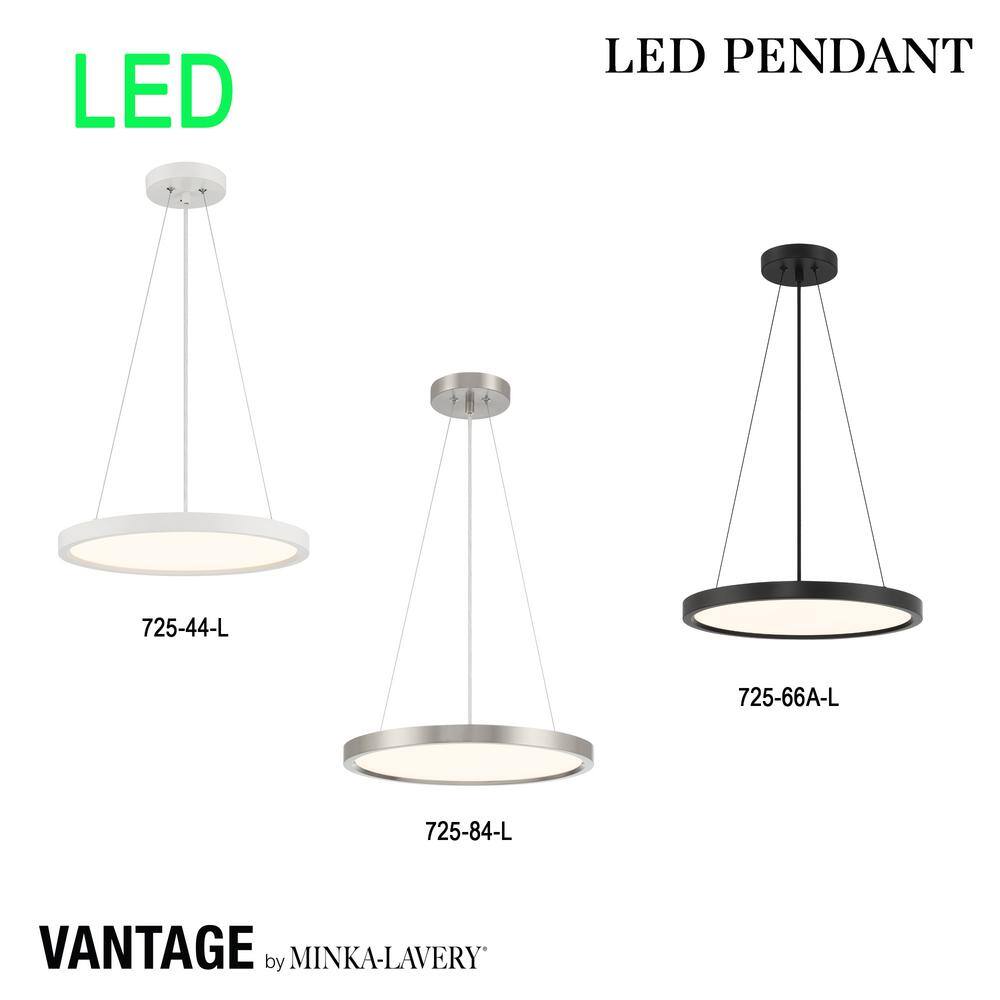 White Aluminum LED Indoor/Outdoor Pendant Light